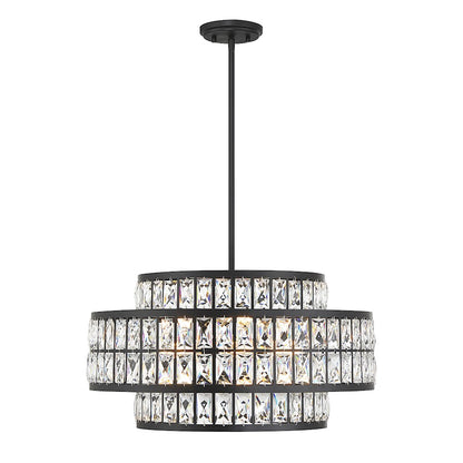 Savoy House Renzo 4-Light Pendant, Matte Black - 7-9046-4-89