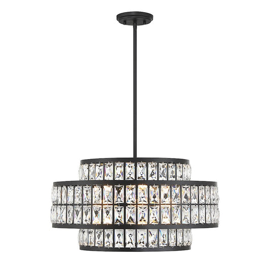 3 Light Pendant, Matte Black