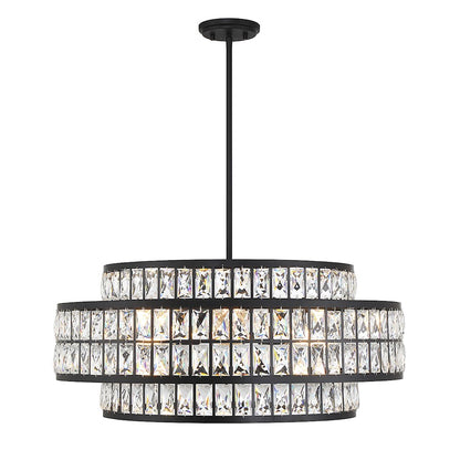 Savoy House Renzo 6-Light Pendant, Matte Black - 7-9048-6-89