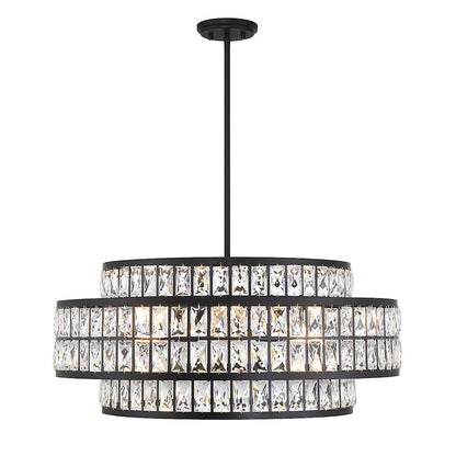 3 Light Pendant, Matte Black