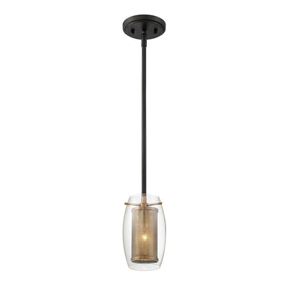 1 Light Mini Pendant, Warm Brass