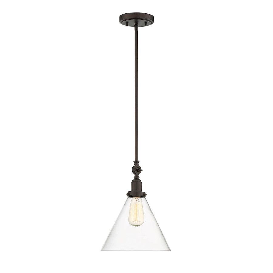 1 Light Pendant, Polished Nickel