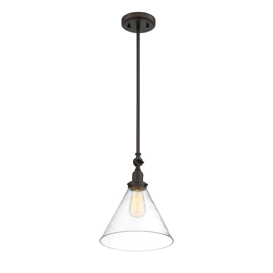 1 Light Pendant, Polished Nickel