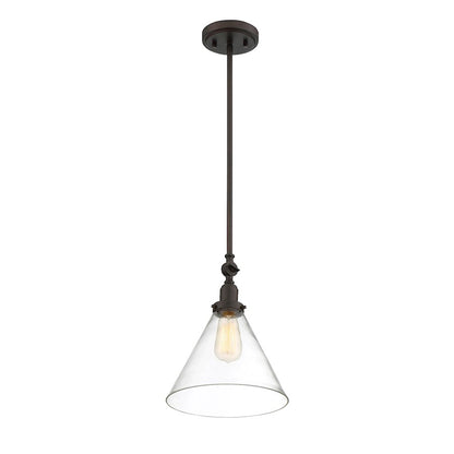 1 Light Pendant, Polished Nickel