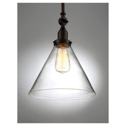 1 Light Pendant, Polished Nickel
