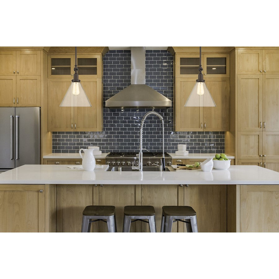 1 Light Pendant, Polished Nickel