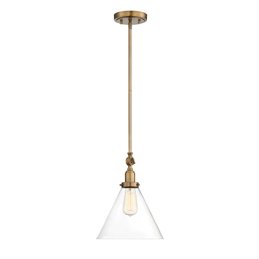 1 Light Pendant, Polished Nickel