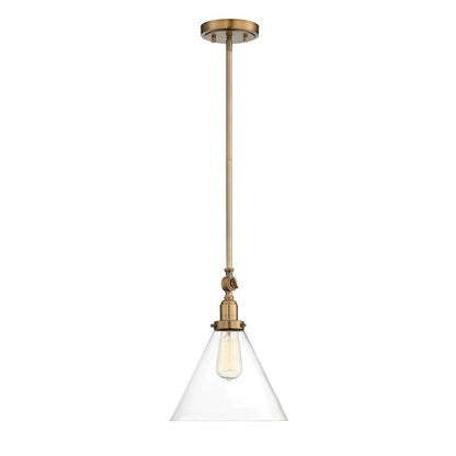 1 Light Pendant, Polished Nickel