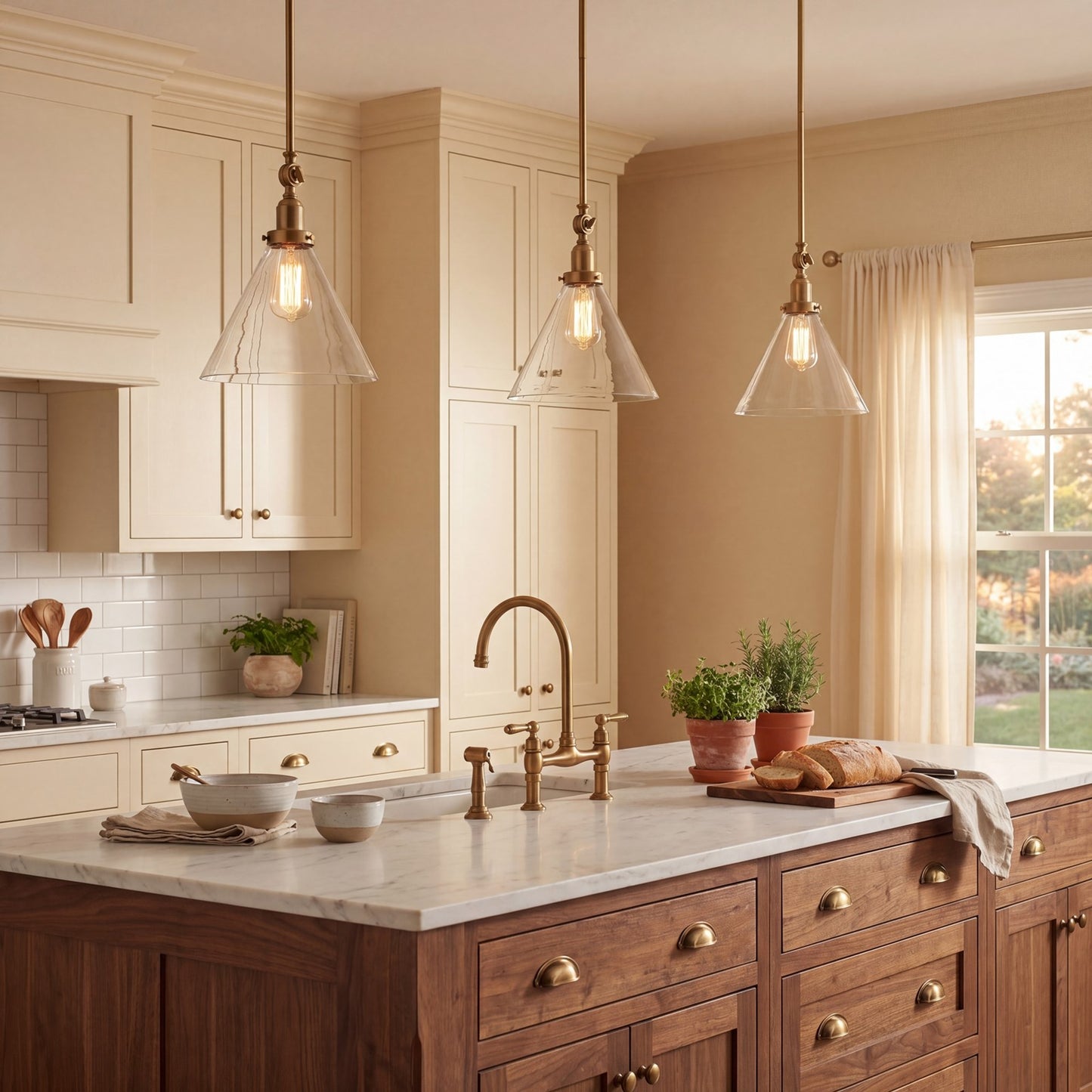 1 Light Pendant, Polished Nickel