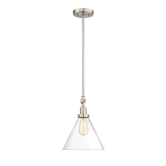 Savoy House Drake 1-Light Pendant, Satin Nickel - 7-9132-1-SN