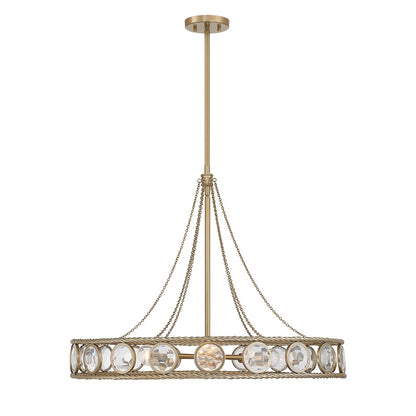 Savoy House Cologne 6 Lt Pendant, Opulent Gold