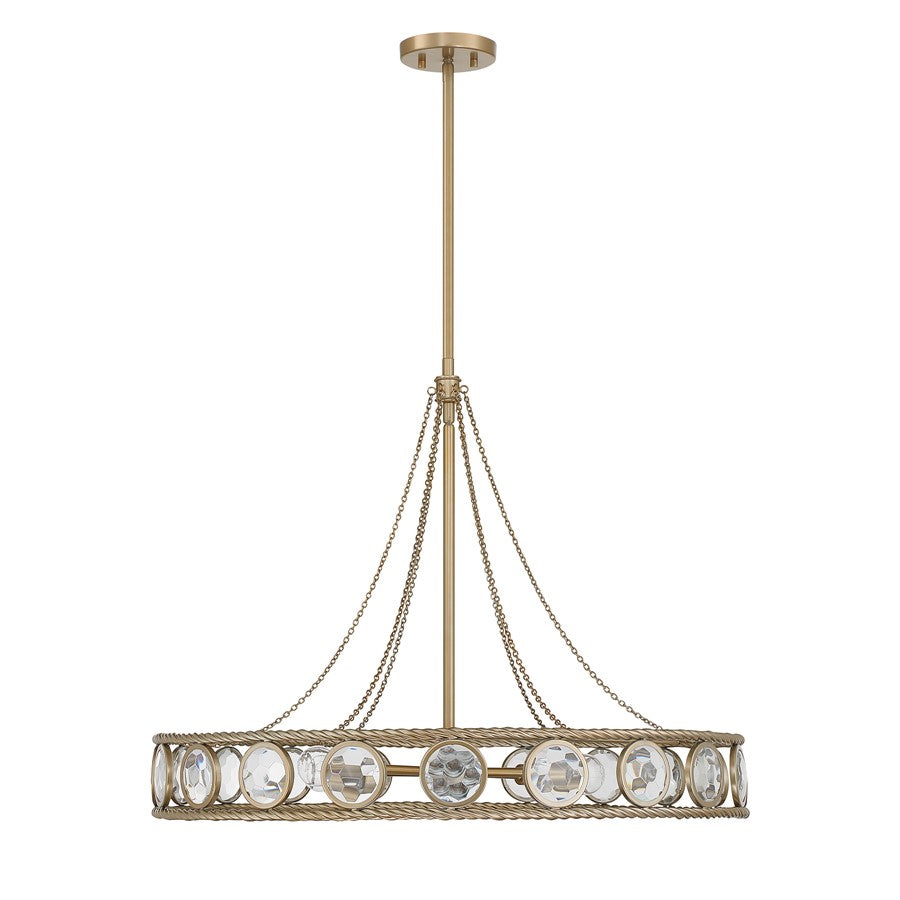 Savoy House Cologne 6 Lt Pendant, Opulent Gold
