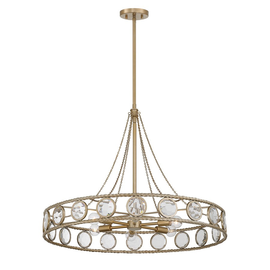 Savoy House Cologne 6 Lt Pendant, Opulent Gold
