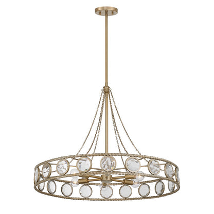 Savoy House Cologne 6 Lt Pendant, Opulent Gold