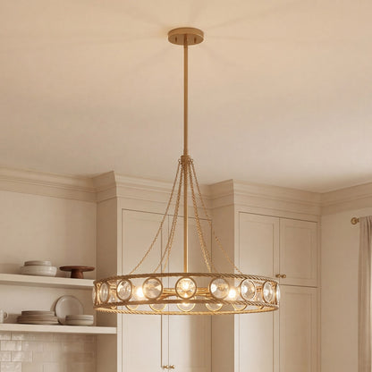 Savoy House Cologne 6 Lt Pendant, Opulent Gold