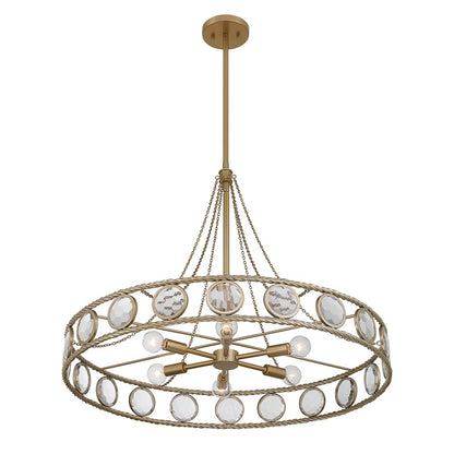 Savoy House Cologne 6 Lt Pendant, Opulent Gold