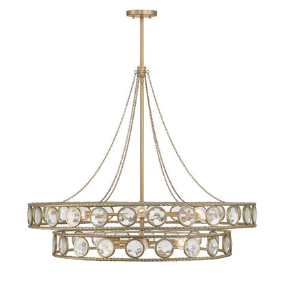Savoy House Cologne 12 Lt Pendant, Opulent Gold