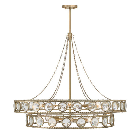 Savoy House Cologne 12 Lt Pendant, Opulent Gold