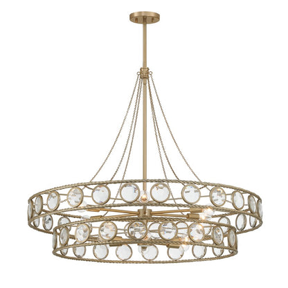 Savoy House Cologne 12 Lt Pendant, Opulent Gold
