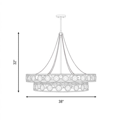 Savoy House Cologne 12 Lt Pendant, Opulent Gold