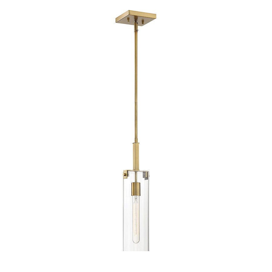 Savoy House Winfield 1-Light Mini-Pendant, Warm Brass - 7-9770-1-322