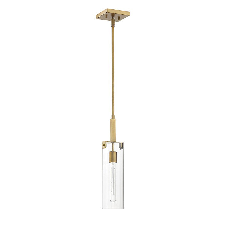 1 Light Mini Pendant, Warm Brass