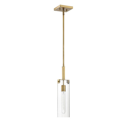 1 Light Mini Pendant, Warm Brass