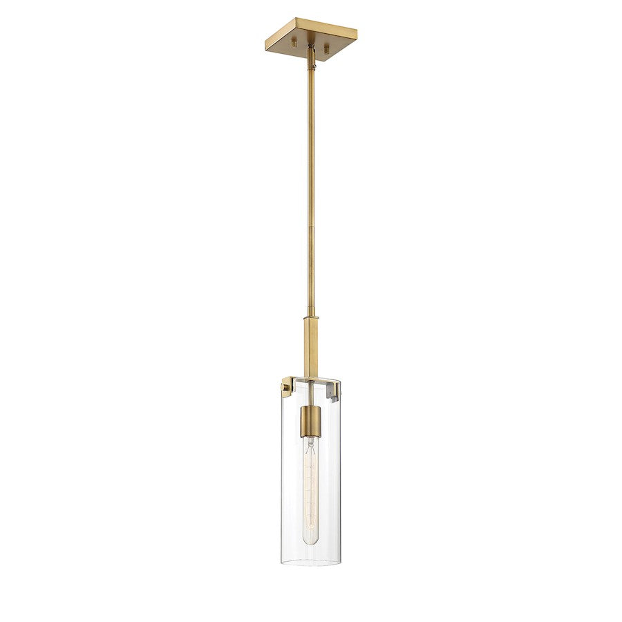 1 Light Mini Pendant, Warm Brass