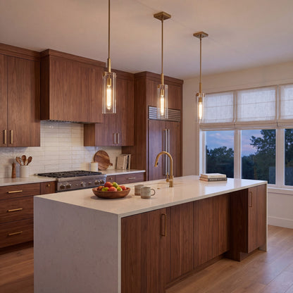 1 Light Mini Pendant, Warm Brass