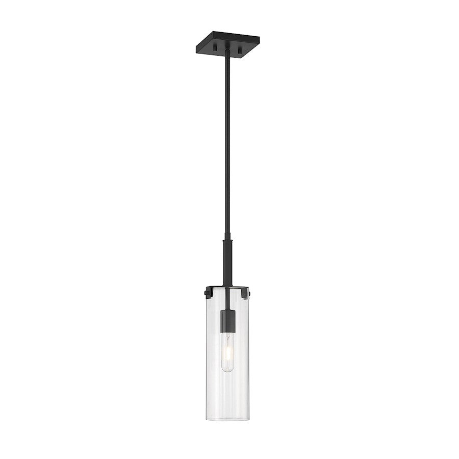 1 Light Mini Pendant, Matte Black