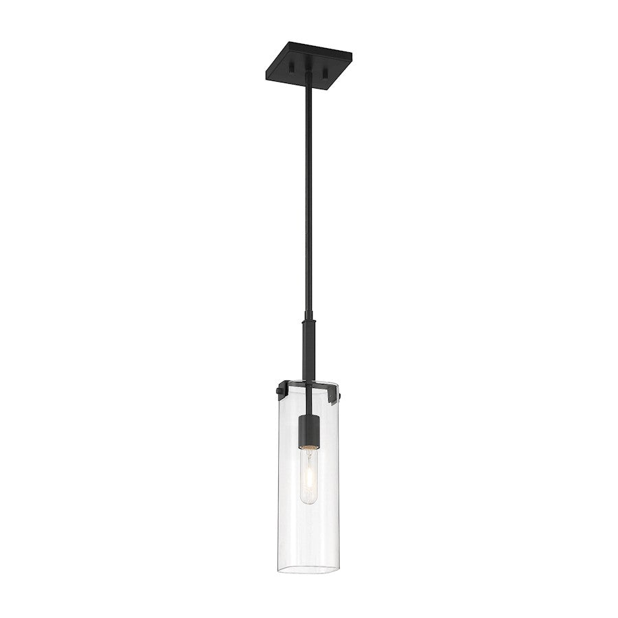 1 Light Mini Pendant, Matte Black