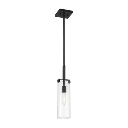 1 Light Mini Pendant, Matte Black