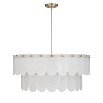 Savoy House Essentials Ashton 10 Lt Pendant, Noble Brass