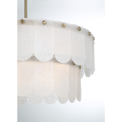 Savoy House Essentials Ashton 10 Lt Pendant, Noble Brass