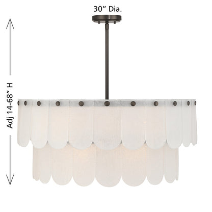 Savoy House Essentials Ashton 10 Lt Pendant, Mediterranean Bronze