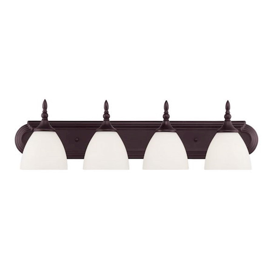 Savoy House Herndon 4-Light Bathroom Vanity Light, English Bronze - 8-1007-4-13