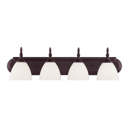 Savoy House Herndon 4-Light Bathroom Vanity Light, English Bronze - 8-1007-4-13