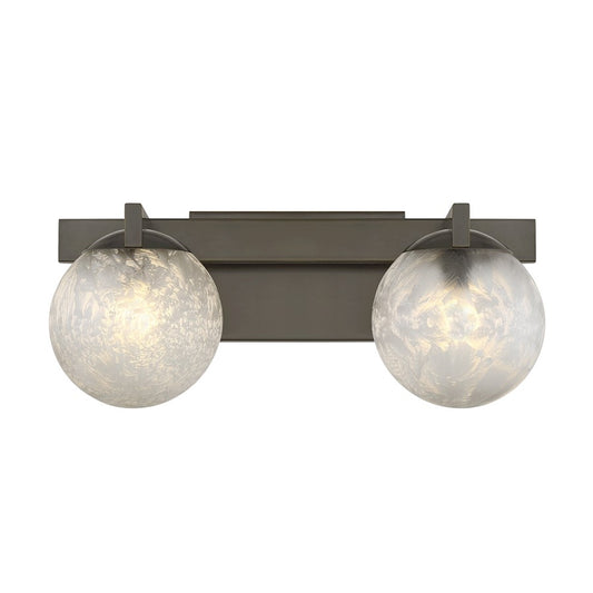 Savoy House Darien 2 Light Bath, Mediterranean Bronze/Ice
