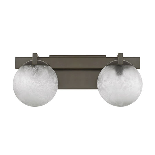 Savoy House Darien 2 Light Bath, Mediterranean Bronze/Ice