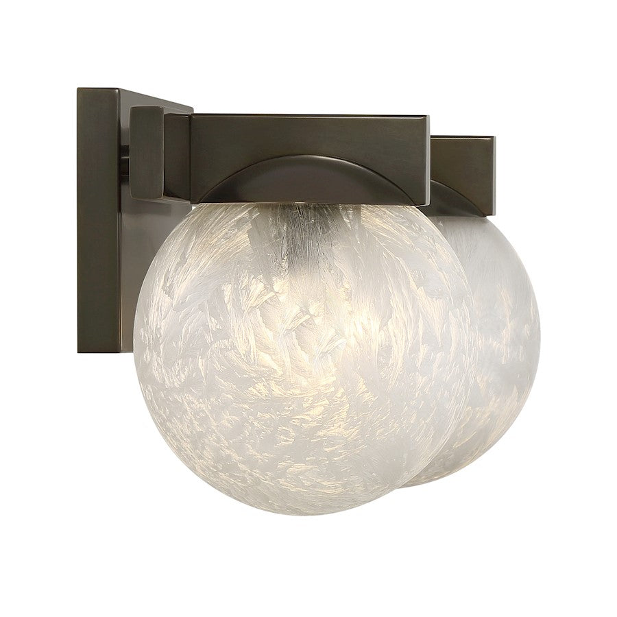 Savoy House Darien 2 Light Bath, Mediterranean Bronze/Ice