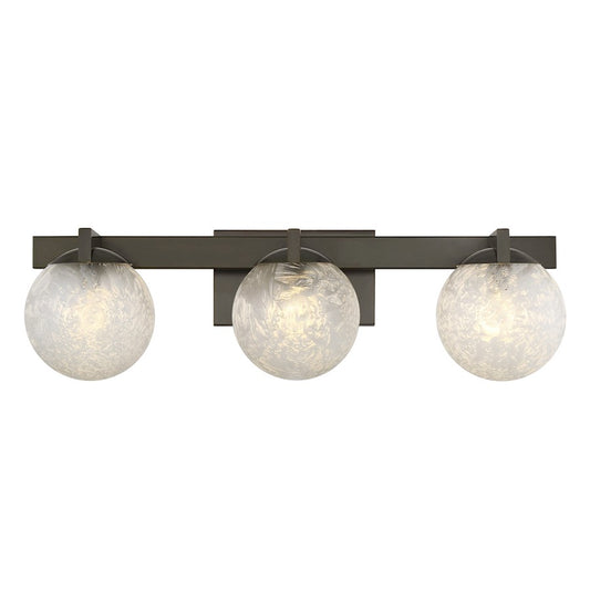 Savoy House Darien 3 Light Bath, Mediterranean Bronze/Ice