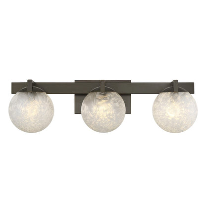 Savoy House Darien 3 Light Bath, Mediterranean Bronze/Ice