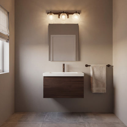 Savoy House Darien 3 Light Bath, Mediterranean Bronze/Ice