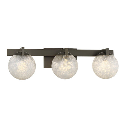 Savoy House Darien 3 Light Bath, Mediterranean Bronze/Ice