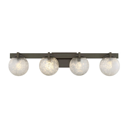 Savoy House Darien 4 Light Bath, Mediterranean Bronze/Ice