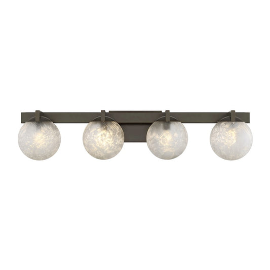 Savoy House Darien 4 Light Bath, Mediterranean Bronze/Ice
