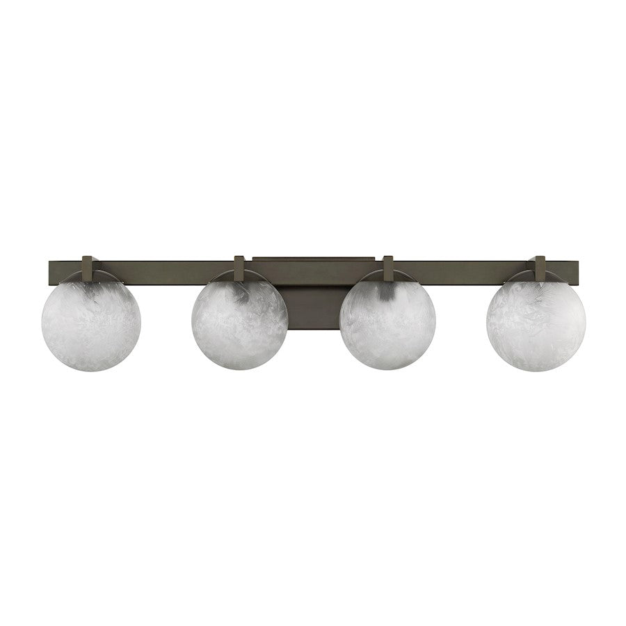 Savoy House Darien 4 Light Bath, Mediterranean Bronze/Ice