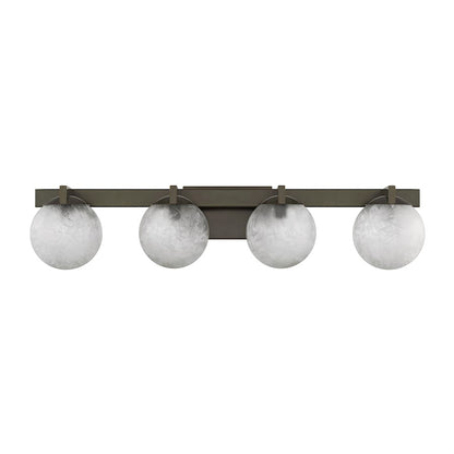 Savoy House Darien 4 Light Bath, Mediterranean Bronze/Ice