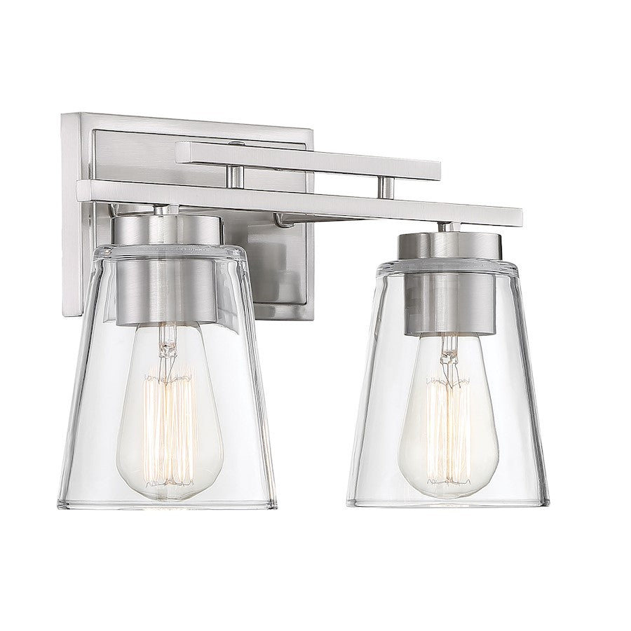 Bathroom Vanity Light, Satin Nickel