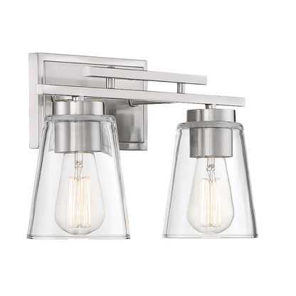 Bathroom Vanity Light, Satin Nickel